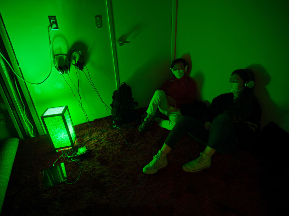 Indoor listening, midnight to 9am. Photo: Rachel Topham Photography